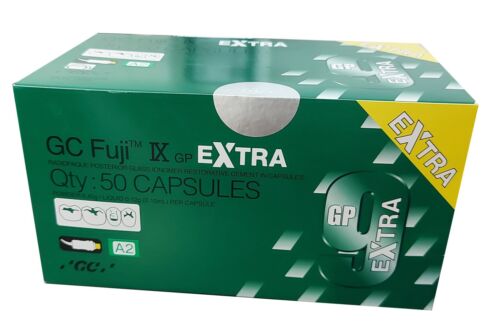 GC 012249 Fuji IX GP Extra Glass Ionomer Restorative Capsules A2 002535 GC 012249 Fuji IX GP Extra Glass Ionomer Restorative Capsules A2 002535